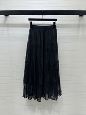 DIOR 26S LACE MIDI SKIRT 1313