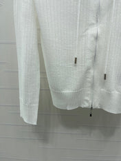 YSL 26S ZIP UP HOODED CARDIGAN 391