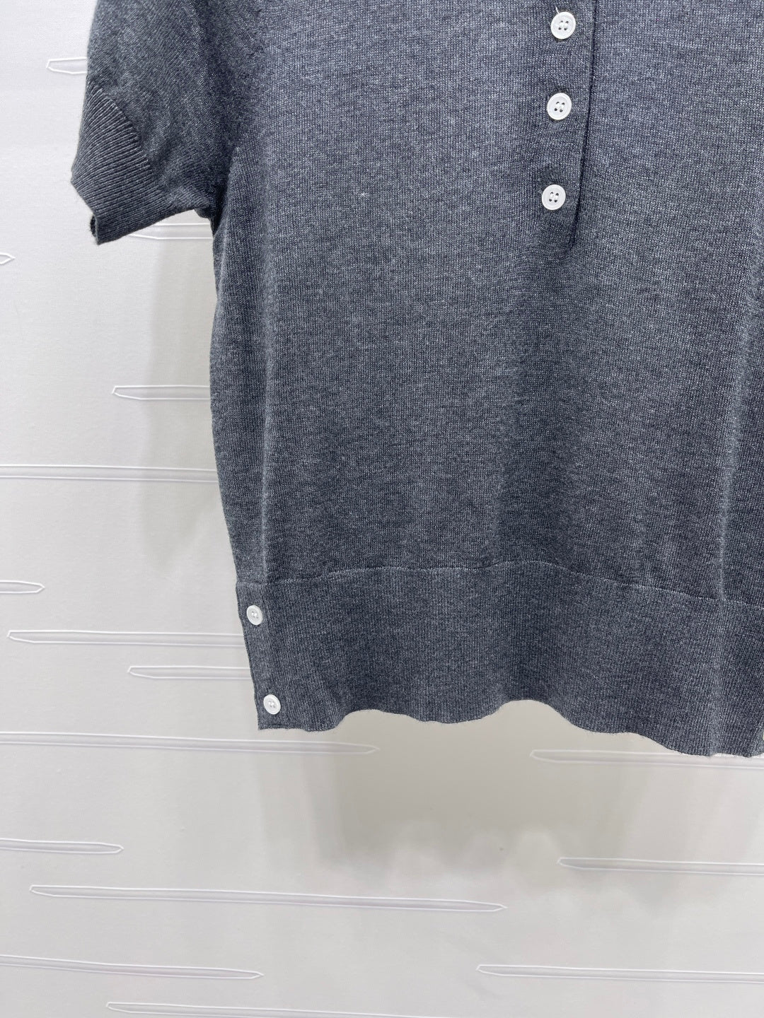 THOM 26S SHORT SLEEVE POLO KNIT TOP STYLE 257
