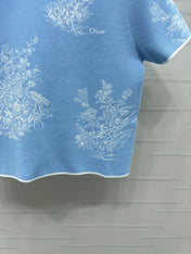 DIOR 26S SHORT-SLEEVE KNIT TOP 1360
