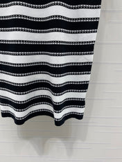 CHANEL 26S STRIPED KNIT MINI DRESS 1346