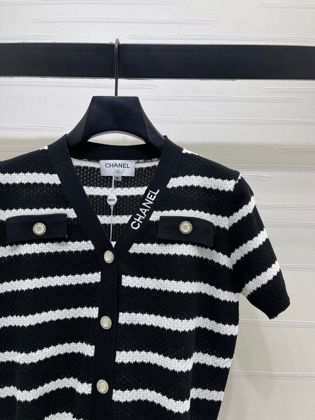 CHANEL 26S SHORT-SLEEVE KNIT TOP 1345