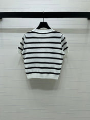 CHANEL 26S SHORT-SLEEVE KNIT TOP 1344