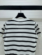 CHANEL 26S SHORT-SLEEVE KNIT TOP 1344
