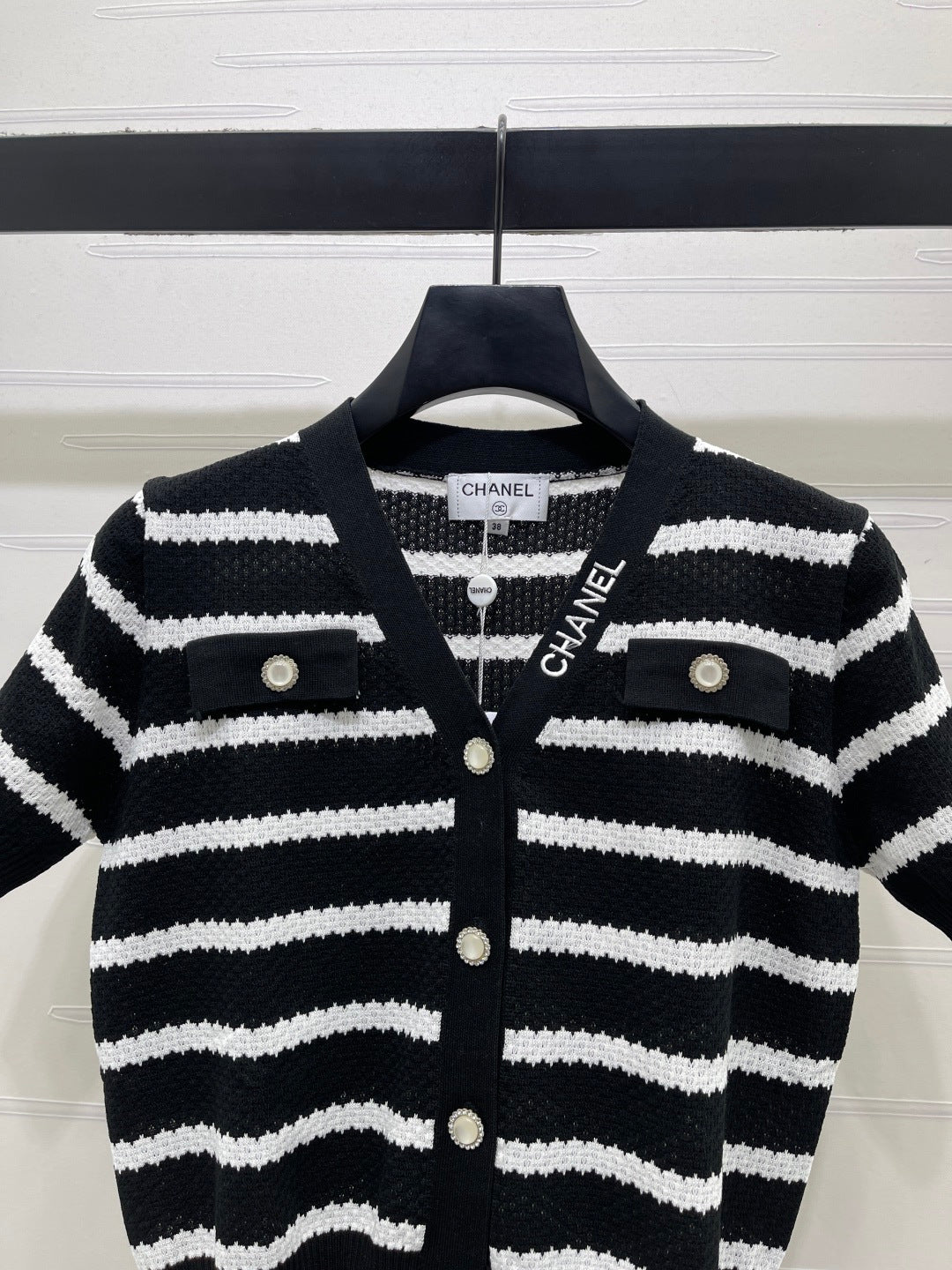 CHANEL 26S SHORT-SLEEVE KNIT TOP 1345