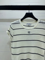 CHANEL 26S SHORT-SLEEVE KNIT TOP 1342