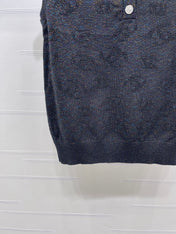 CHANEL 26S SLEEVELESS KNIT POLO TOP 1338