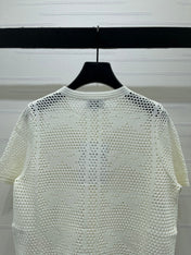 CHANEL 26S OPENWORK KNIT CARDIGAN 1333