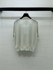 CHANEL 26S SHORT-SLEEVE KNIT TOP 1332