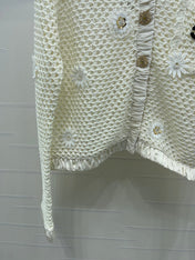 CHANEL 26S EMBELLISHED CROCHET JACKET 1322