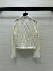 CHANEL 26S EMBELLISHED CROCHET JACKET 1322