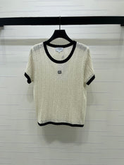 CHANEL 26S SHORT-SLEEVE KNIT TOP 1321