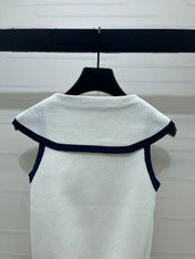 DIOR 26S SAILOR COLLAR KNIT TOP 1323