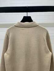 LORO PIANA 26S ZIP-UP KNIT JACKET 884