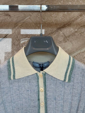 PRADA 26S SHORT-SLEEVED KNIT POLO SHIRT STYLE 873