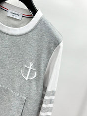 THOM 26S ROUND-NECK KNIT SWEATER 343