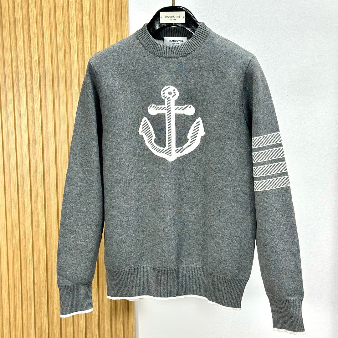 THOM 26S ROUND-NECK KNIT SWEATER 346