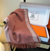 HERMES 25S SCARF 190 IN CASHMERE 854634