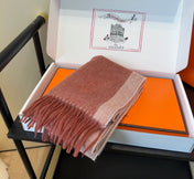 HERMES 26S LONG SCARF 190 IN WOOL 499777