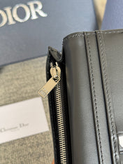 VERTICAL LONG WALLET 19 IN BLUE MONOGRAM OBLIQUE JACQUARD