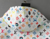 LV WHITE WINDBREAKER WITH COLORFUL MONOGRAM 238983
