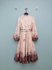 ZIMMERMANN 26S STAND COLLAR LONG-SLEEVE DRESS STYLE 137