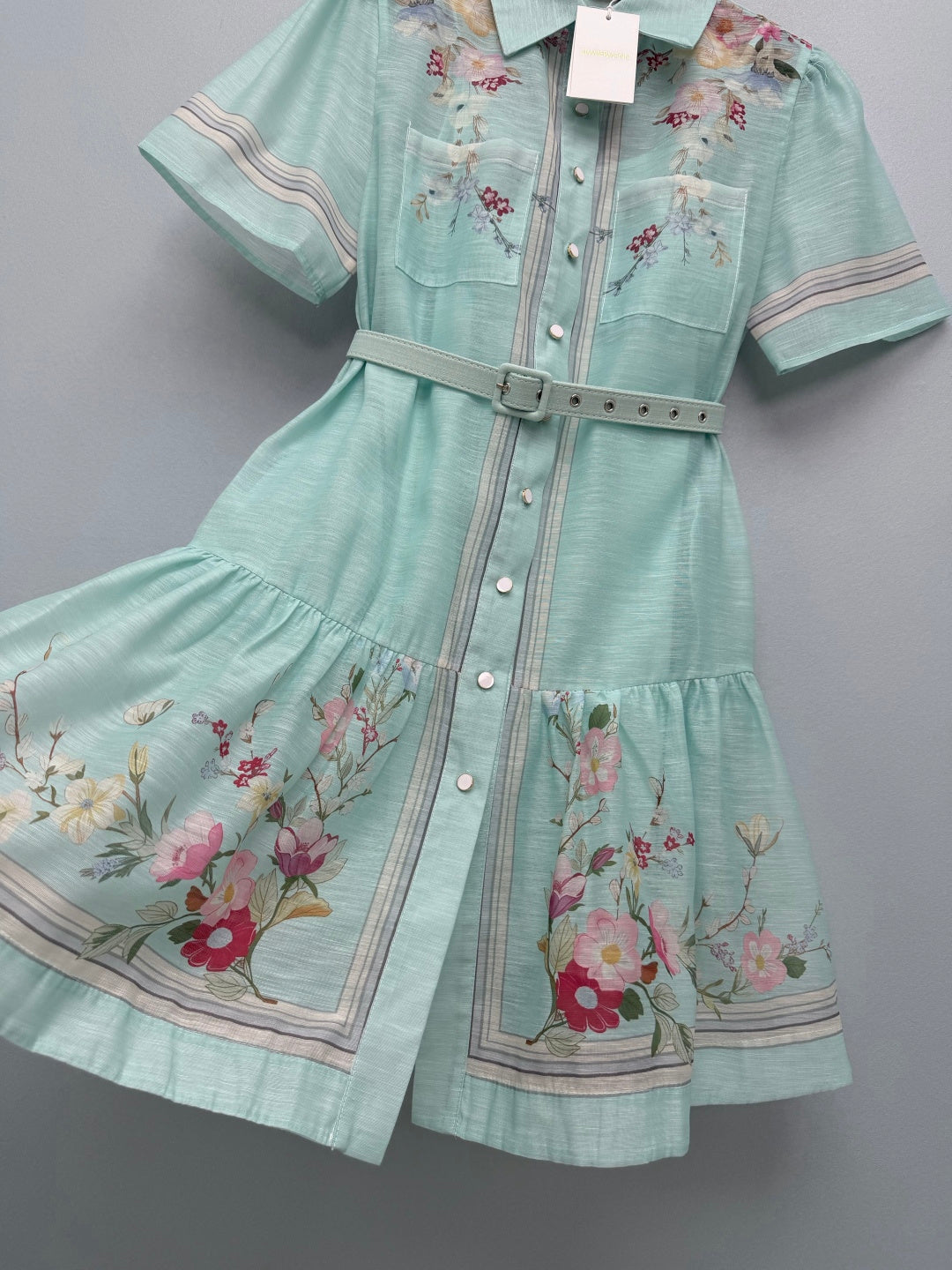 ZIMMERMANN 26S SHORT-SLEEVE SHIRT DRESS STYLE 107