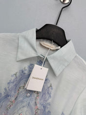 ZIMMERMANN 26S PUFF SLEEVE SHIRT DRESS STYLE 100
