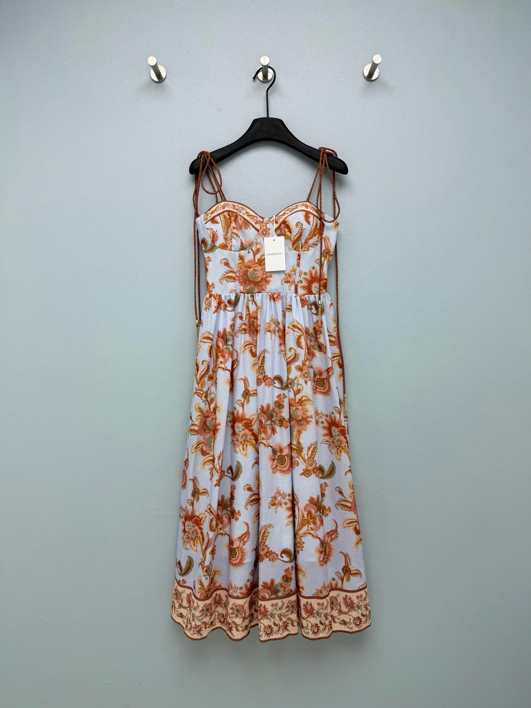 ZIMMERMANN 26S PATTERNED MIDI DRESS STYLE 76
