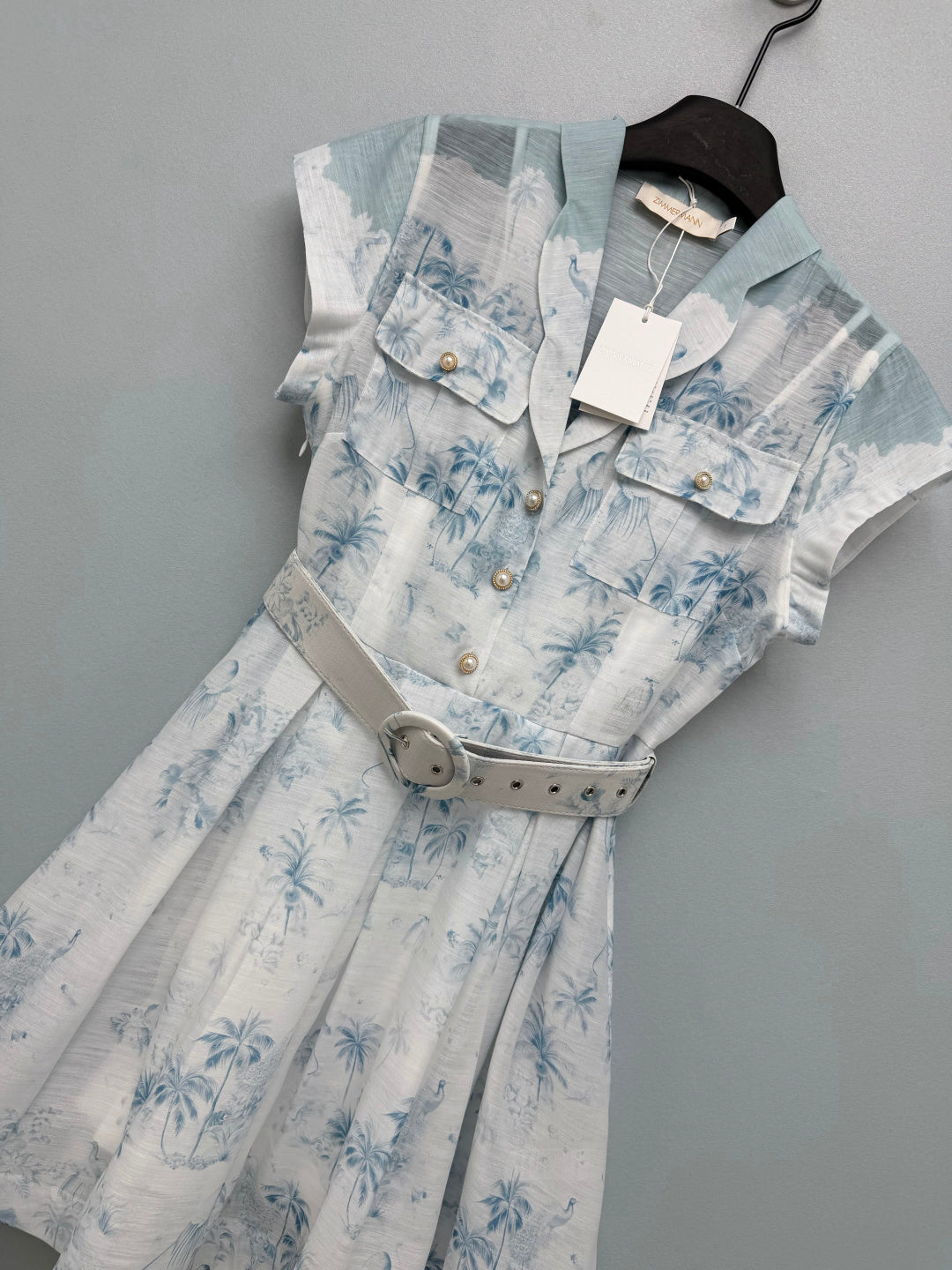 ZIMMERMANN 26S SLEEVELESS DRESS WITH BELT STYLE 30