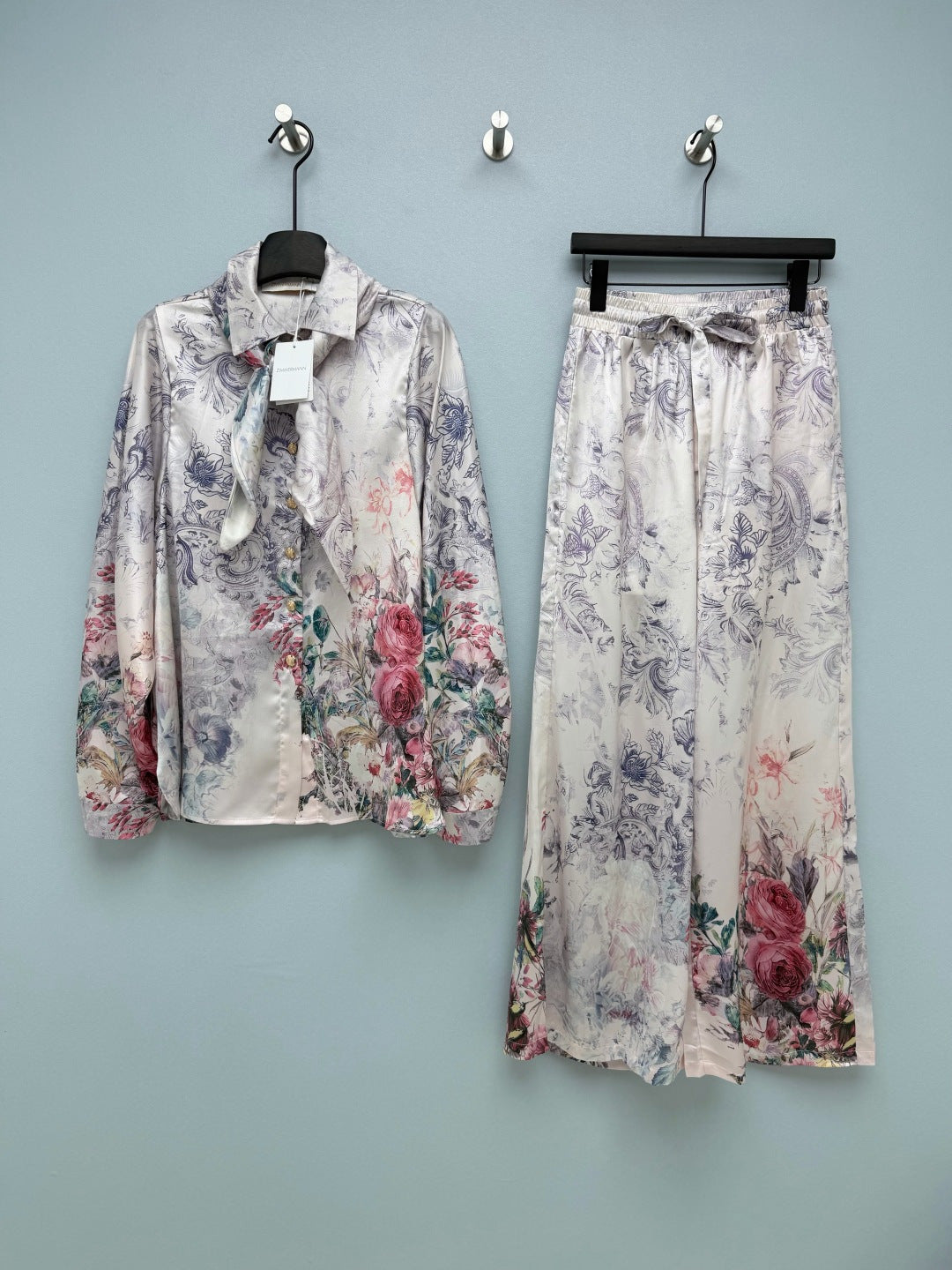 ZIMMERMANN 26S SHIRT AND LONG PANTS SET STYLE 31