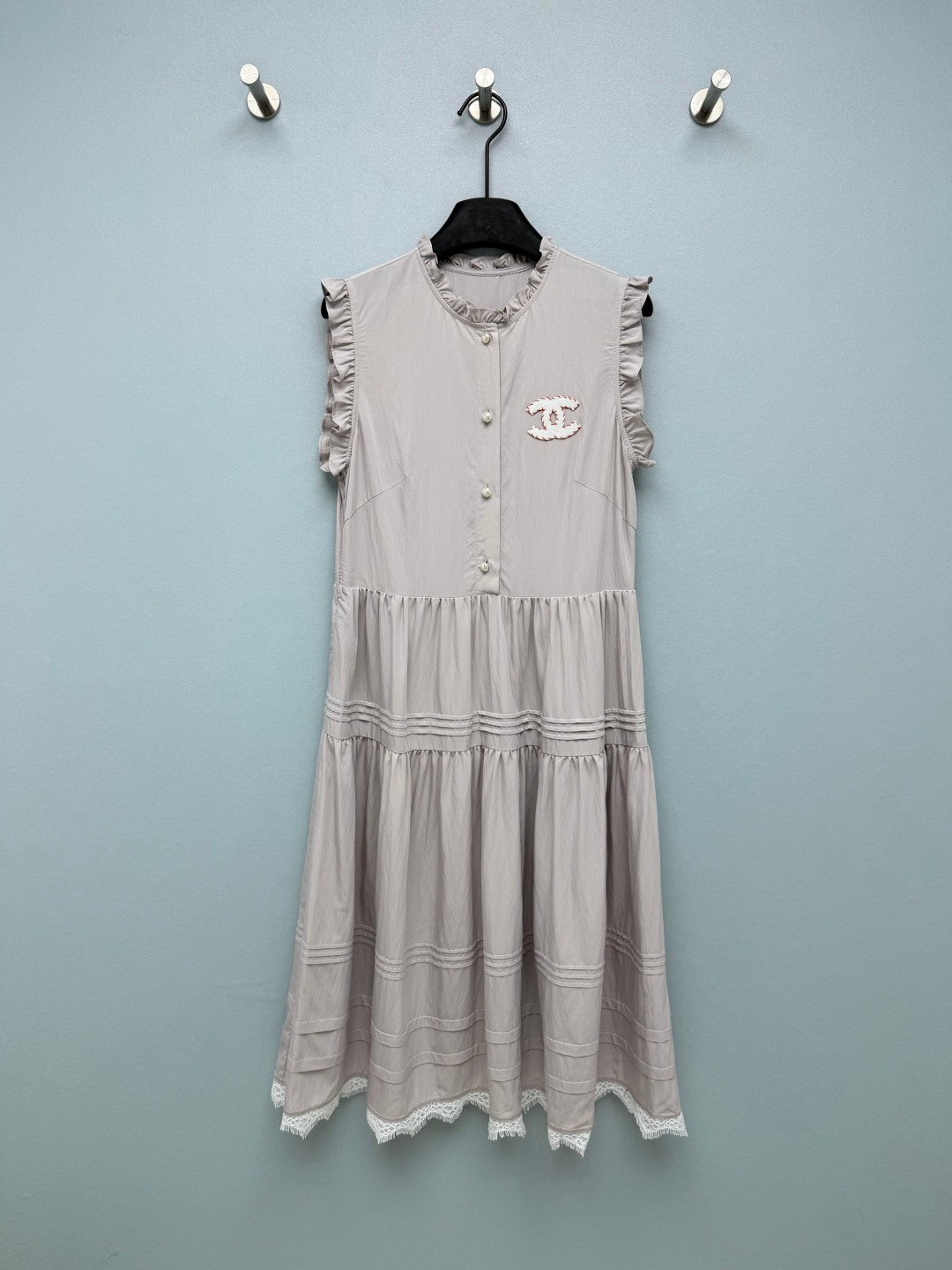 CHANEL 26S PLEATED SLEEVELESS DRESS STYLE 1128