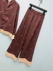 VALENTINO 26S SHIRT & WIDE-LEG PANTS SET 374