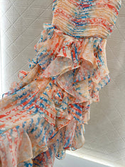 CHANEL 25S CAMELLIA LAYERED DRESS 651