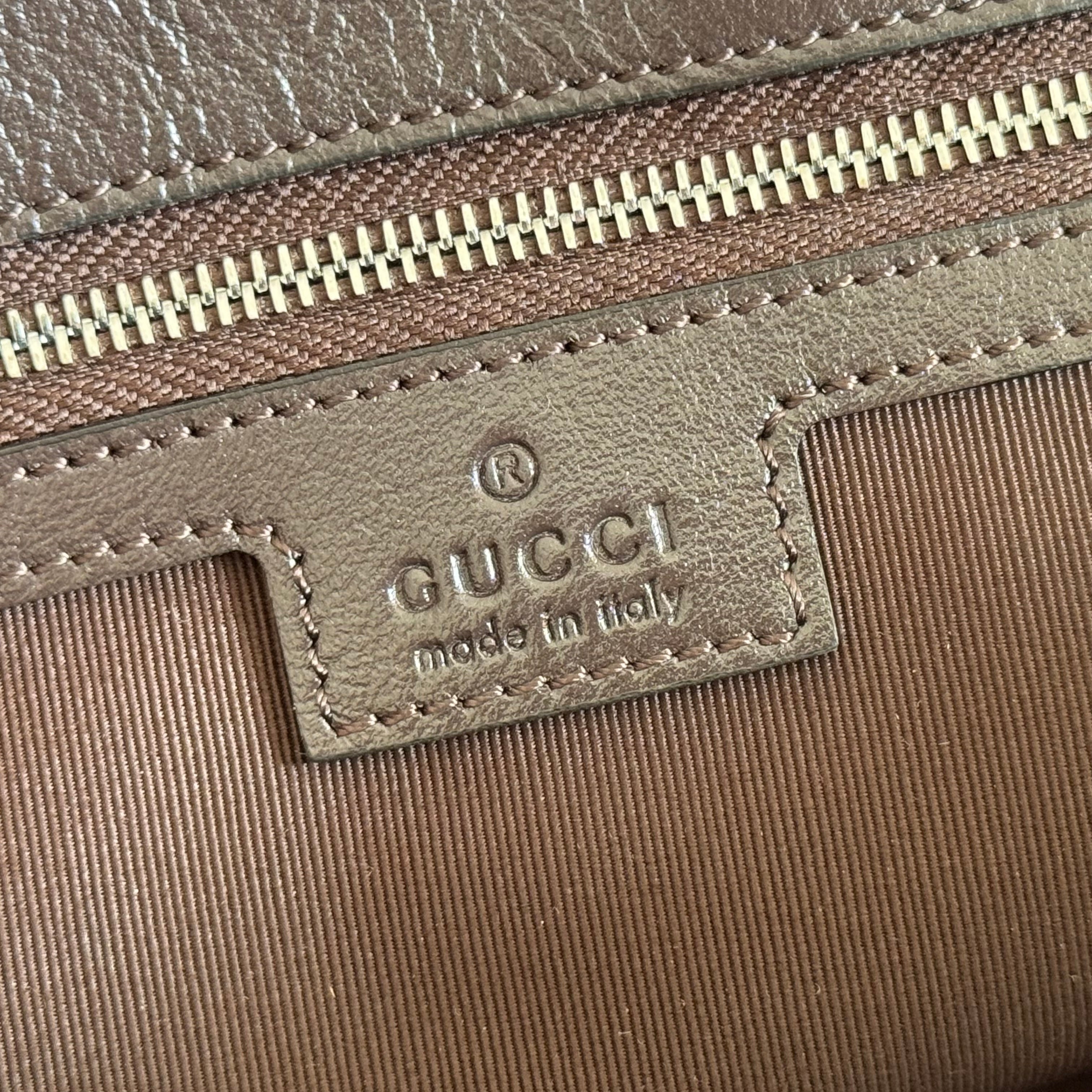 GUCCI 26S GG MARMONT BAG 37 IN DARK BROWN CALFSKIN