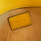 GUCCI 26S GG MARMONT BAG 16 IN YELLOW LAMBSKIN