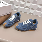 LOEWE 26S FLOW RUNNER SNEAKER IN BLUE DENIM