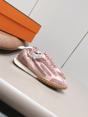 HM 26S BOUNCING SNEAKERS IN PINK NYLON AND SUEDE