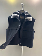 LP 26S FUR-COLLAR VEST 595