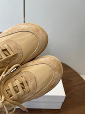THE ROW 26S SNEAKERS IN BEIGE SUEDE AND FABRIC