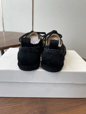 THE ROW 26S SNEAKERS IN BLACK PONY HAIR AND FABRIC