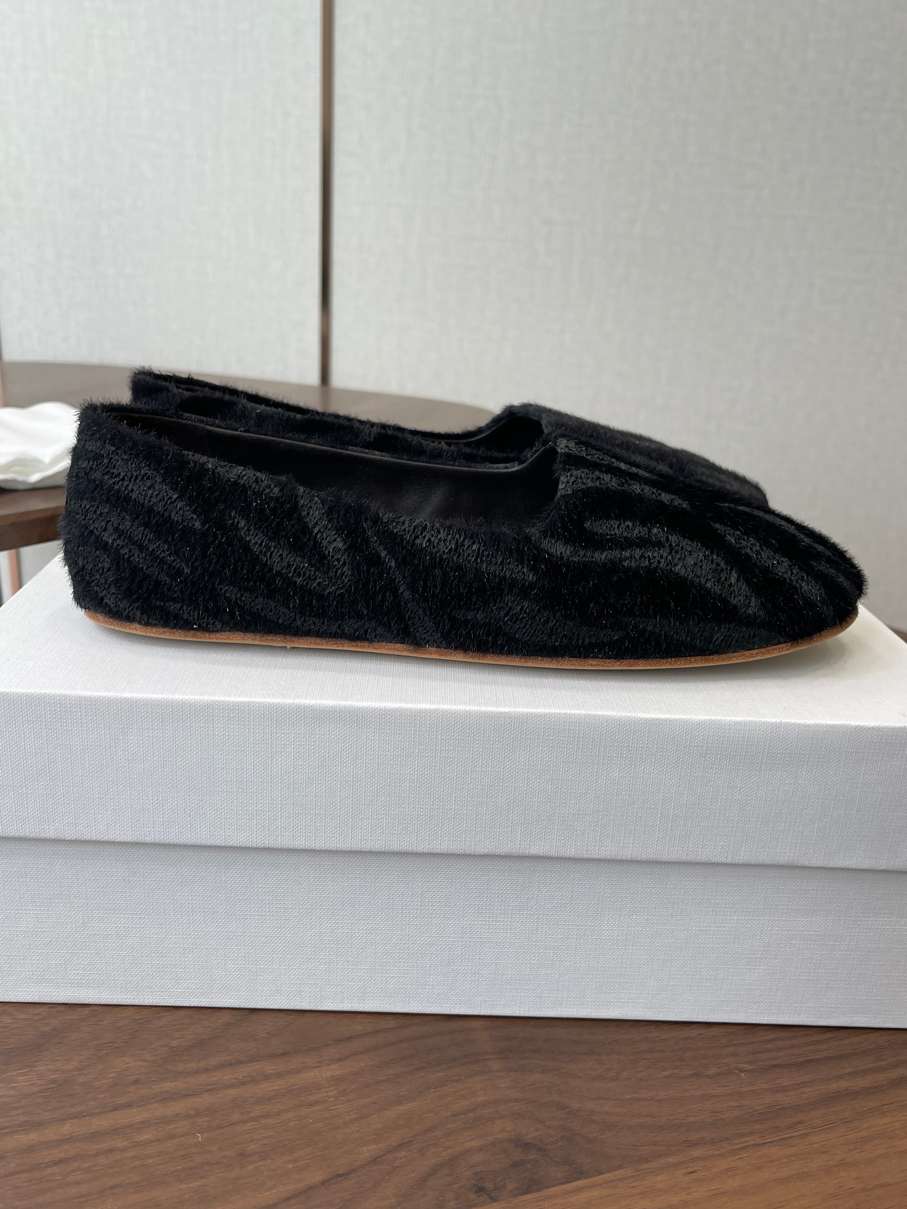 THE ROW 26S MARY JANES IN BLACK ZEBRA PRINT PONY HAIR