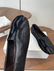THE ROW 26S MARY JANES IN BLACK ZEBRA PRINT PONY HAIR
