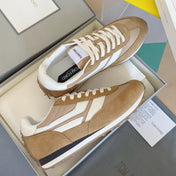 TOM FORD 26S SNEAKERS IN LIGHT BROWN SUEDE