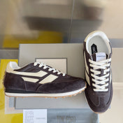 TOM FORD 26S SNEAKERS IN DARK BROWN SUEDE