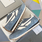 TOM FORD 26S SNEAKERS IN MUTED BLUE SUEDE