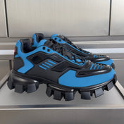 PRADA 26S CLOUDBUST THUNDER SNEAKERS 60MM IN BLUE MESH FABRIC AND TPU