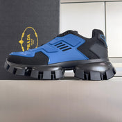 PRADA 26S CLOUDBUST THUNDER SNEAKERS 60MM IN DARK BLUE MESH FABRIC AND TPU