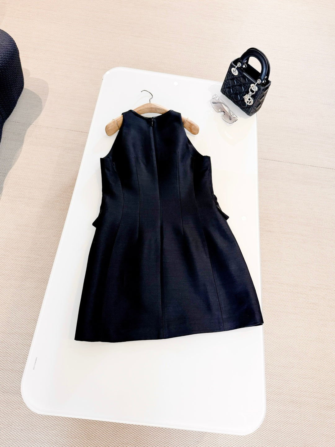 HERMES 25S SLEEVELESS EMBROIDERED SILK DRESS 318