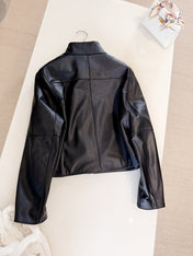 HERMES 25S STAND-COLLAR SHEEPSKIN JACKET 312